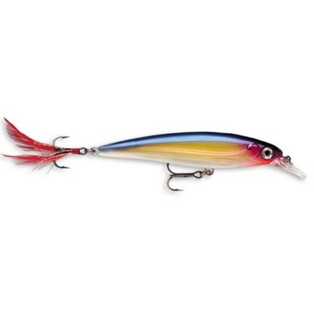 Rapala XRap Jerkbait, 3 18, 14 Oz, Purple Gold Suspending XR08PG
